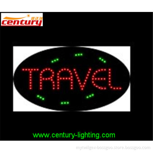 wholesale china factory price TRAVEL animated led sign